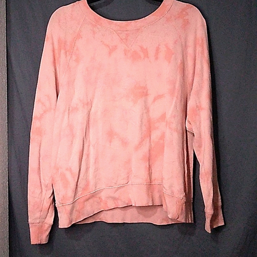 Old Navy L Pink Tie-Dye Crewneck